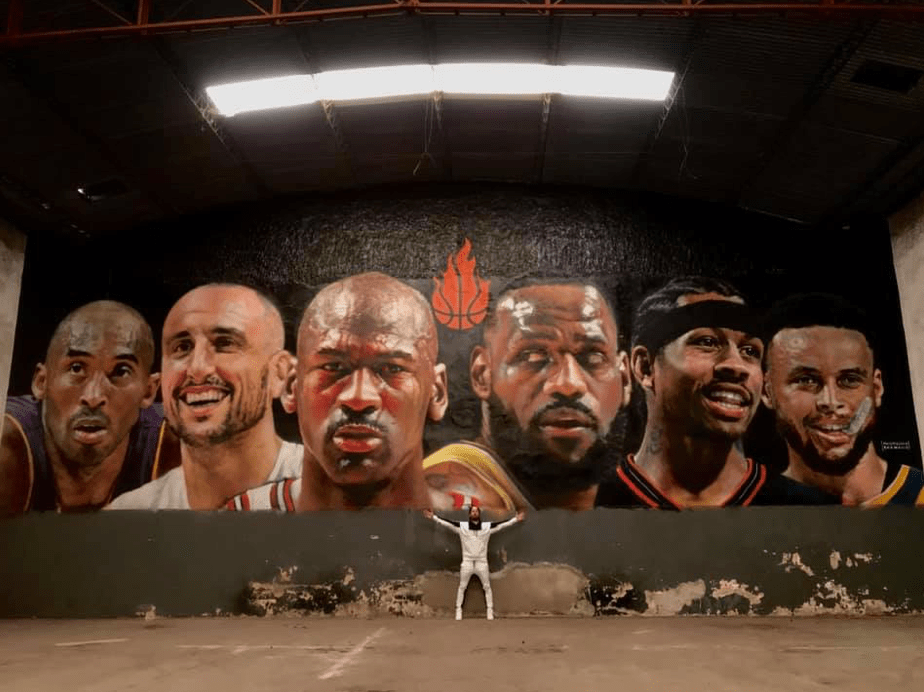 “Basket players” by Maximiliano&nbsp;Bagnasco